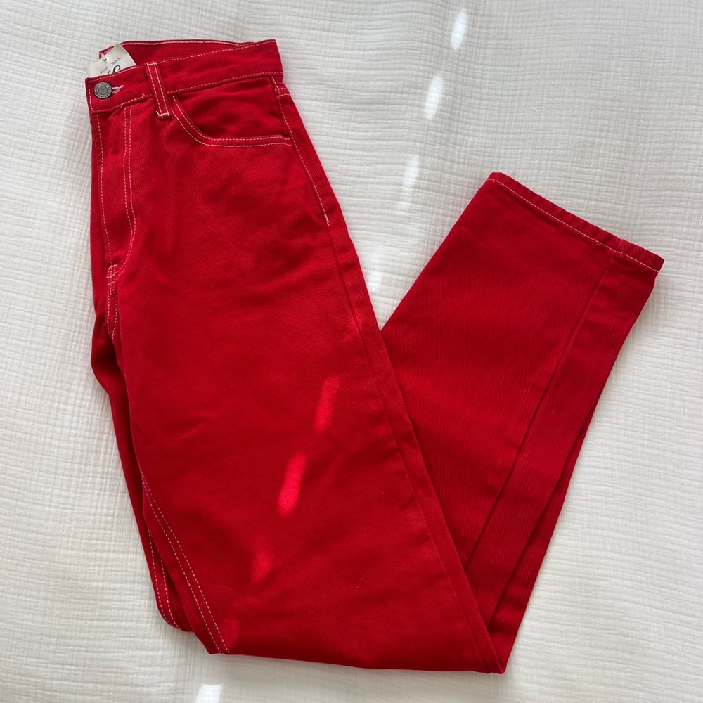 Brandy Melville Red Jeans size S